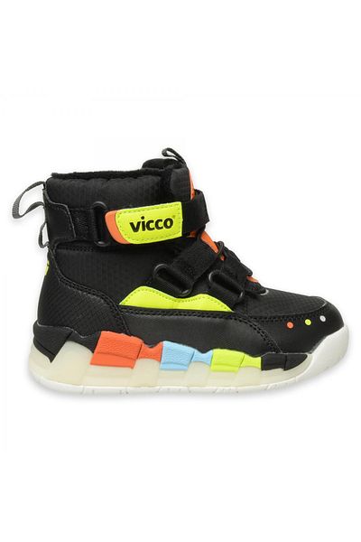 Vicco 946.F24K426 Παιδικές μπότες Filet Phylon Ασπρόμαυρες