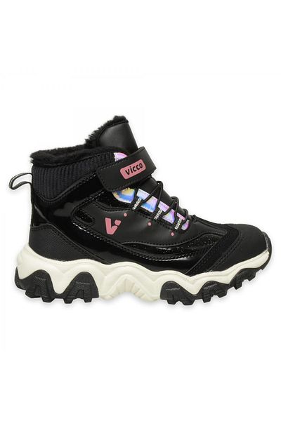 Vicco 946.p24k423 Radus Booties Phylon Μαύρο-άσπρο κοριτσίστικες μπότες