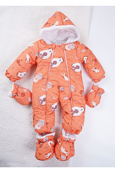 Baby Minty Space Printed Baby Astronaut Jumpsuit