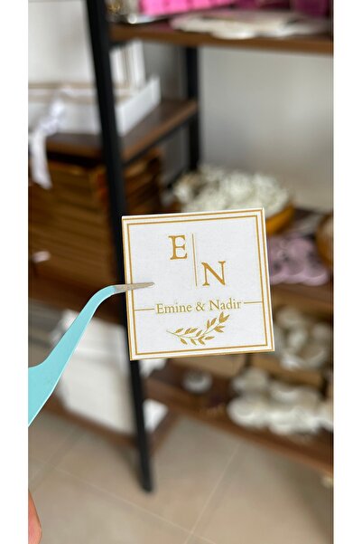 arl etiket tasarım dijital baskı merkezi ملصق شوكولاتة الخطوبة والزواج بلون ذهبي مع أوراق 70 قطعة 3.8 سم - تصميم ملصق ARL