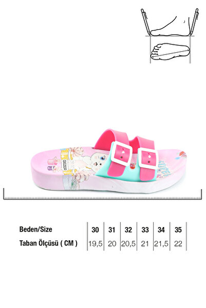 GEZER Summer Non-Slip Sole Two Buckle Girls' Slippers