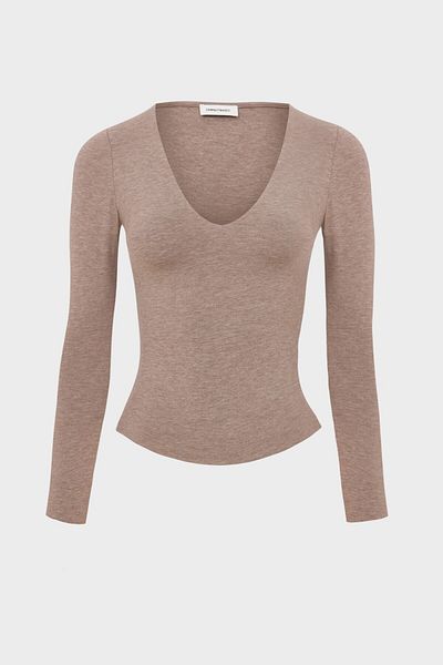 IAMNOTBASIC Candice Brown Melange Top