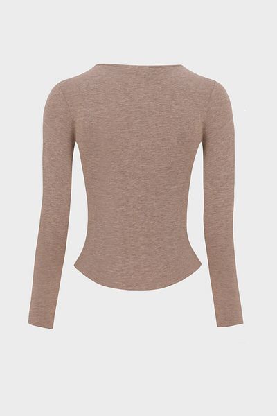 IAMNOTBASIC Candice Brown Melange Top