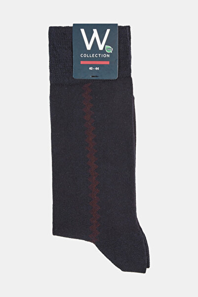 W Collection LACİVERT BORDO ÇORAP