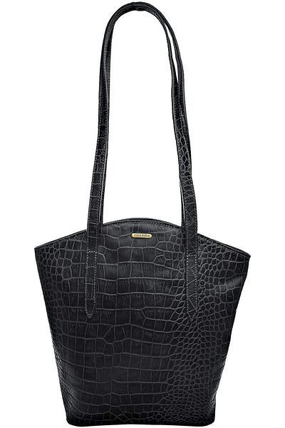 Hidesign Bonn Shoulder Bag for Women – Premium Black Genuine Leather
