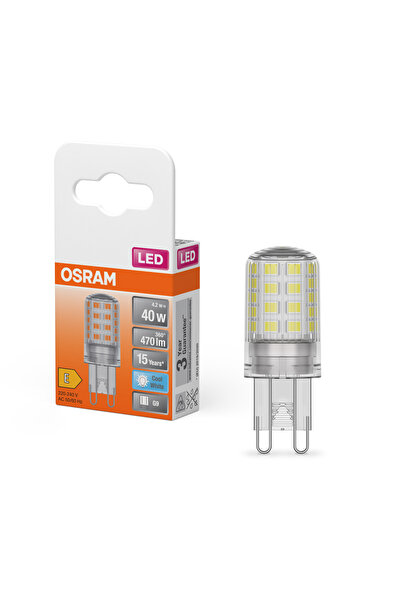 Osram Led 4.2W 4000K 470lm G9 Duy Kırık Beyaz Işık Ampul