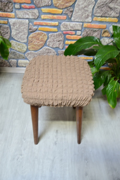 COVER TEKSTİL 4 Adet Kare Tabure Kılıfı