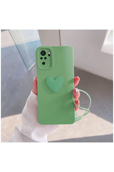 Zebana حافظة سيليكون متوافقة مع هاتف Xiaomi Redmi Note 10s باللون الأخضر الفاتح