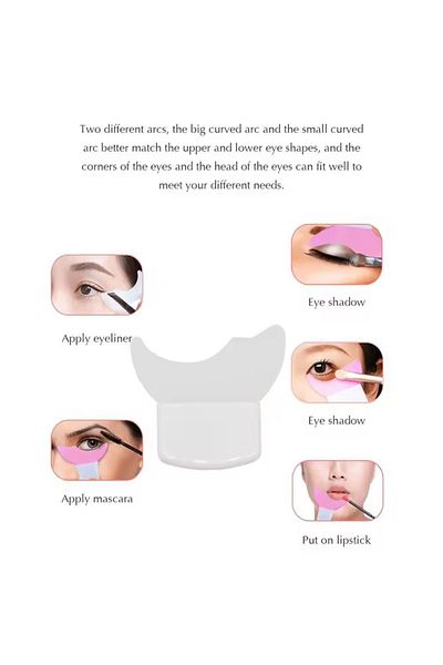 Beauty Box Odorless Silicone Eye Makeup Template Multifunctional Eyeshadow Applicator Fast Easy Eye Makeup
