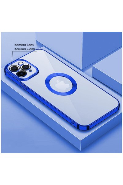 Zebana Apple iPhone 11 Pro Max Compatible Case Glint Silicone Case Blue