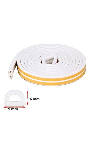 tify Self Adhesive Door and Window Isolation Tape - Rubber Wick White 10 X 2 =20 Meters
