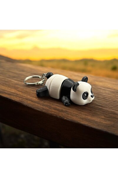 3D DESİNG MARKET PANDA ANAHTARLIK HAREKETLİ