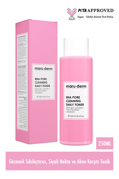 Maru.Derm Maruderm Bha Tonik | Gözenek Sıkılaştırıcı | Siyah Nokta Karşıtı | Salisilik Asit %2 | 250 ml