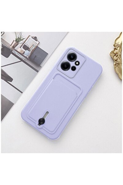 Zebana Xiaomi Redmi Note 12 4G Uyumlu Kılıf Kartlıklı Sweet Yumuşak Silikon K...