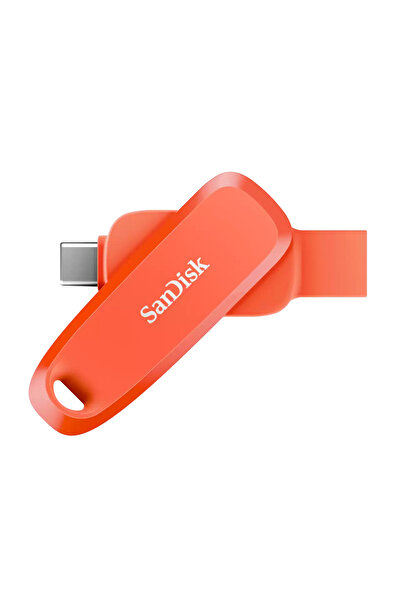 SanDisk Phone Drive 128GB Android Uyumlu USB 3.2 Gen 1 Flash Bellek Nasturium Orange SDDDC6-128G-G46NO