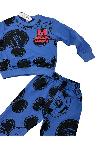 Esterella Set de trening unisex Mickey Mouse - Set de hanorac și pantaloni din 2 fire