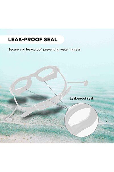 Endless Stylish Swimming Goggle | Anti-fog & Uv Protection | White | Adjustable Strap
