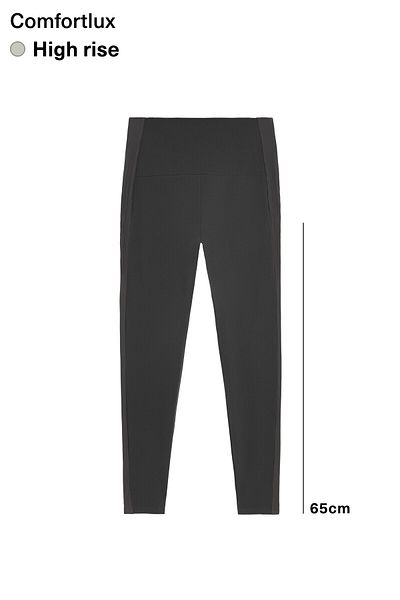 Oysho Comfortlux high-rise rib 65cm ankle-length leggings
