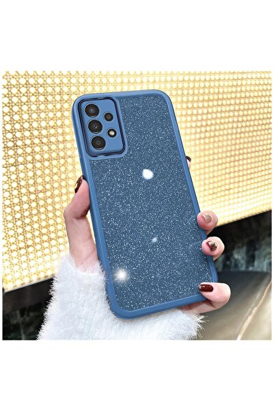 Zebana Samsung Galaxy A73 5G Uyumlu Kılıf Işıltım Silikon Kılıf - Kamera Lens...