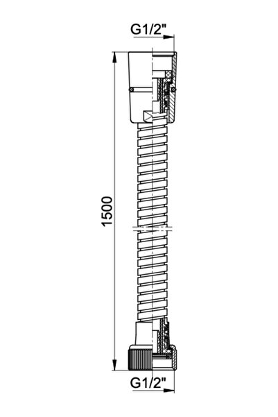 AR Eca Blisterli 150cm Paslanmaz Duş Hortumu Fleks Spiral