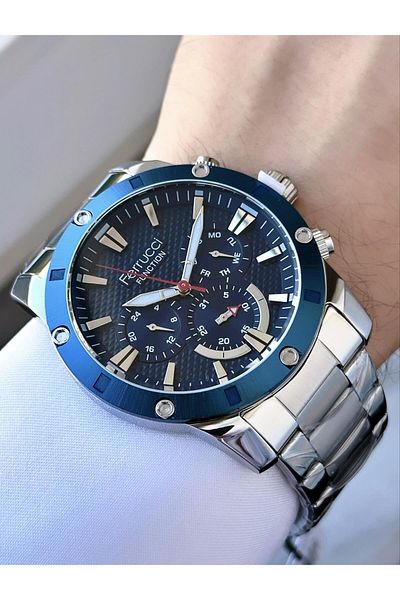 Ferrucci Men's Functional Steel Cord Wristwatch