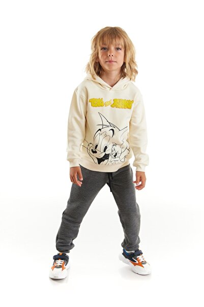 Warner Bros Tom And Jerry Licensed Boys' Hooded Tracksuit Set 20299