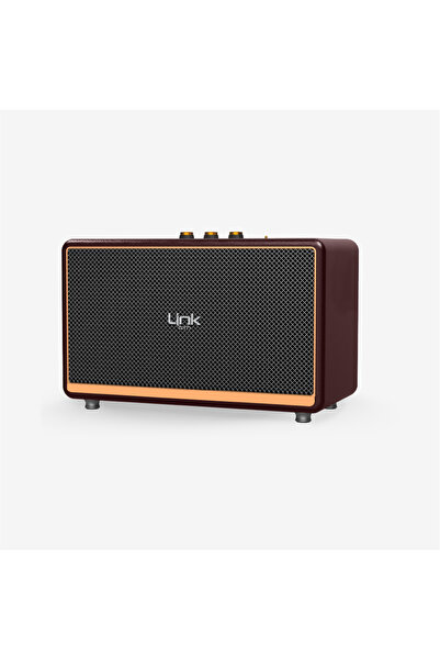 Linktech M408 Premium Mikrofonlu 100W Retro Bluetooth Hoparlör