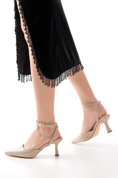 serkanseyyid ST-004 Ten Rugan Günlük 7 cm Topuklu Ayakkabı