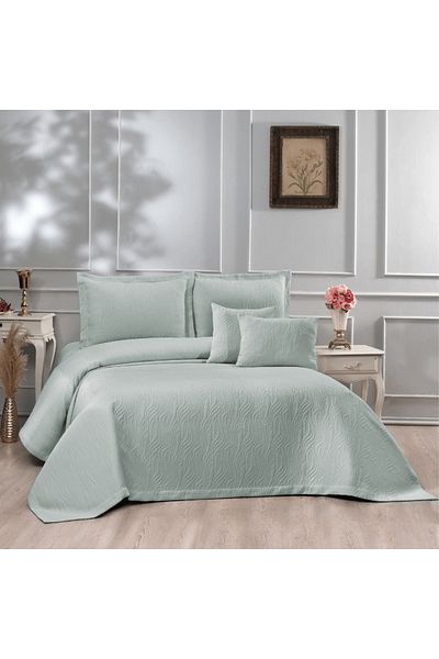 Solinas Collection Myra Water Green Double Bedspread