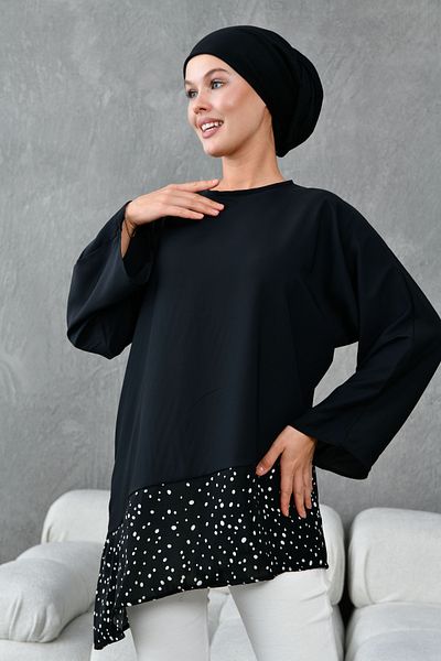 TUNCAY Garnished Asymmetrical Tunic