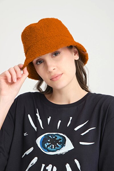 robanu Pălărie tip găleată de pluș |   Pălărie de pescar de pluș de culoare p...