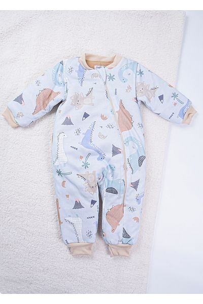 Baby Minty Dinosaur Printed Sleeping Bag