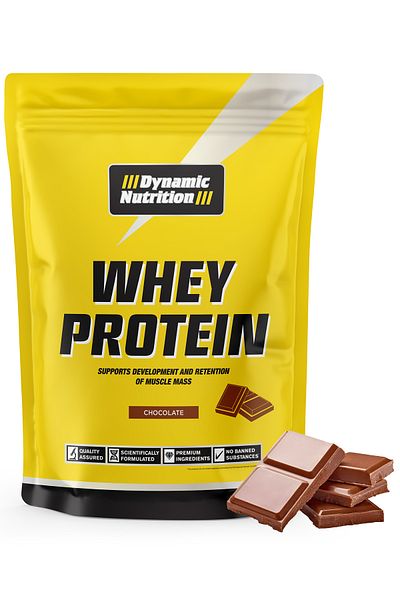 Dynamic Nutrition Fitness Eco Essential Package Chocolate - Green Apple - (Whey Protein Powder - Creatine - Bcaa+Glutamine)