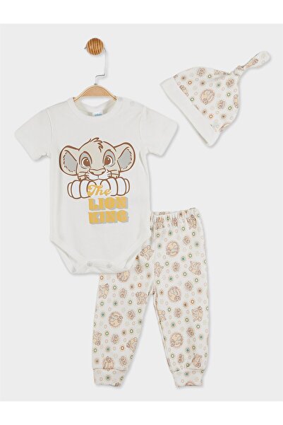 Disney Aslan Kral Lisanslı Erkek Bebek Body Alt Ve Şapka 3'lü Set 20818