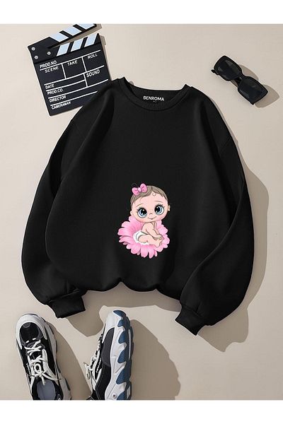 BENROMA Printed Pregnant Sweatshirt
