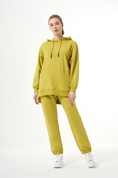 Mizalle Torba Cepli Yeşil Sweatshirt
