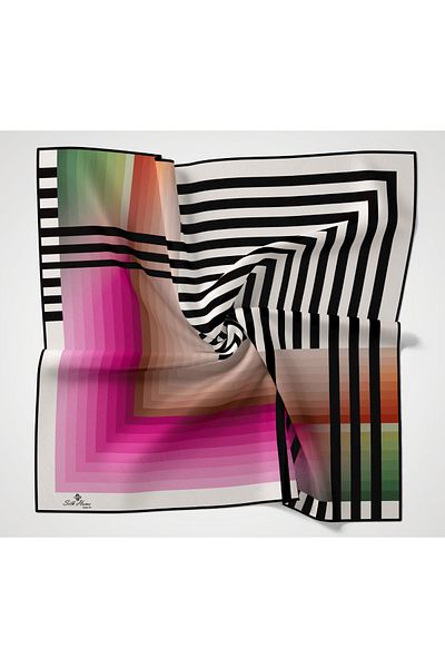 Silk Home μαντήλι με μοτίβο ζέβρας από πολυεστέρα 3110-08