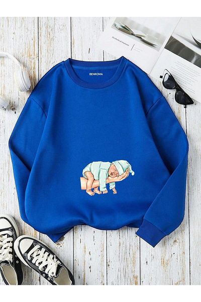 BENROMA Printed Pregnant Sweatshirt
