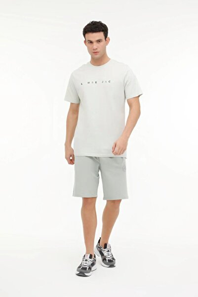 lumberjack ML MESUS 11URBNG2022 4FX Чоловіча футболка з коротким рукавом, відкрита, зелена