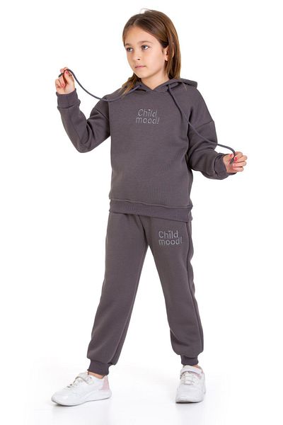 My Kids Wear Three Thread Raster Pocket and Hooded Sweatpants Set