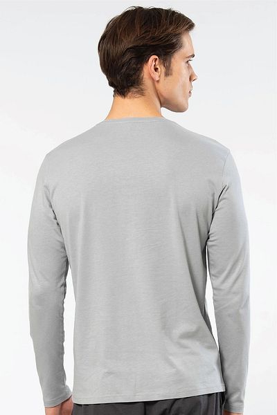 Cacharel Ανδρικό μακρυμάνικο μπλουζάκι 50% Modal 50% Cotton Crew Neck