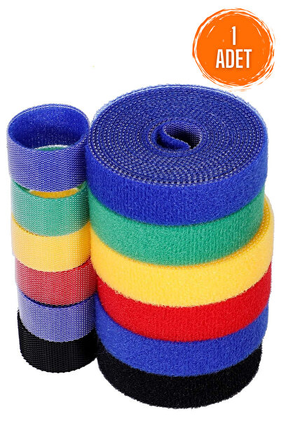 MAROKEN Cırt Kablo Düzenleyici 5 Metre Elektronik Alet Kablo Sabitleme Bandı ...