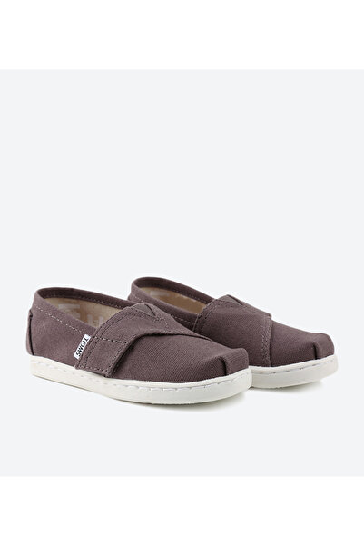 Toms Gun Metal Color Toddler Boys Flat Shoes