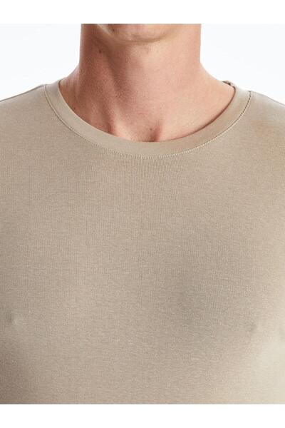 LC Waikiki LCWAIKIKI Classic Bisiklet Yaka Uzun Kollu Penye Erkek Tişört (W4)