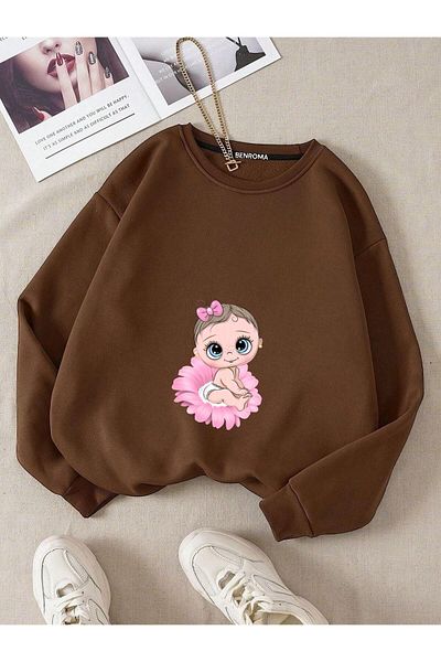 BENROMA Printed Pregnant Sweatshirt