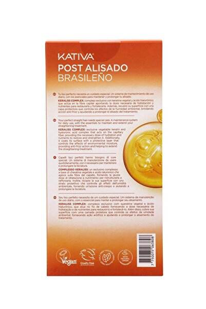 Kativa Saç Düzleştirme Etkili Şampuan Ve Saç Kremi 2'li Set