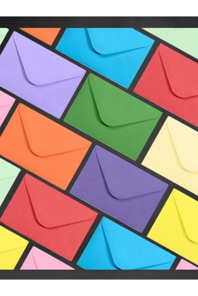 Pera İstanbul 100pcs mini envelopes 70mmx90mm 10 colors envelope gift birthday wishes envelope
