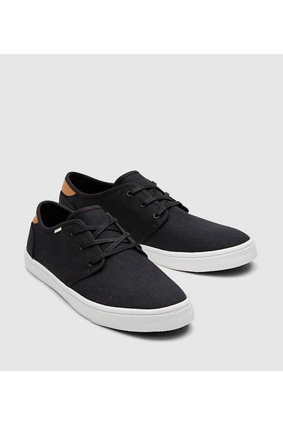 Toms حذاء مسطح كاجوال باللون الأسود
