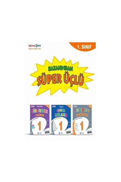 Üçgen Yayıncılık 1.SINIF - SÜPER ÜÇLÜ - Kazandıran Kitaplar