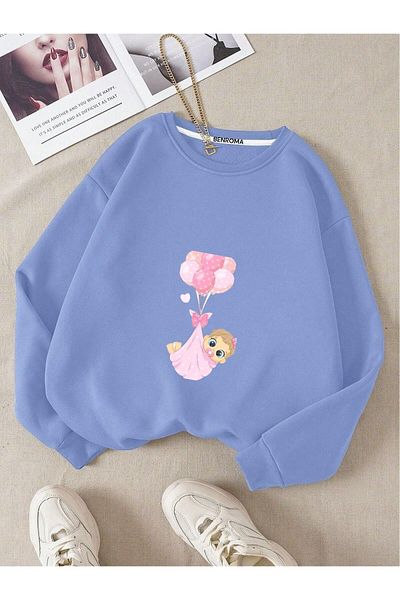 BENROMA Printed Pregnant Sweatshirt